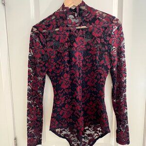 Ganni lace bodysuit - Small